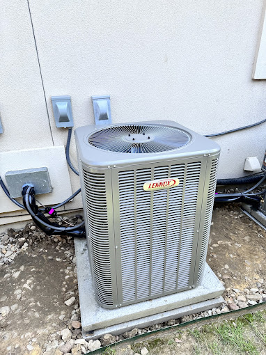 Completed residential AC installation by Boost Air And Plumbing
