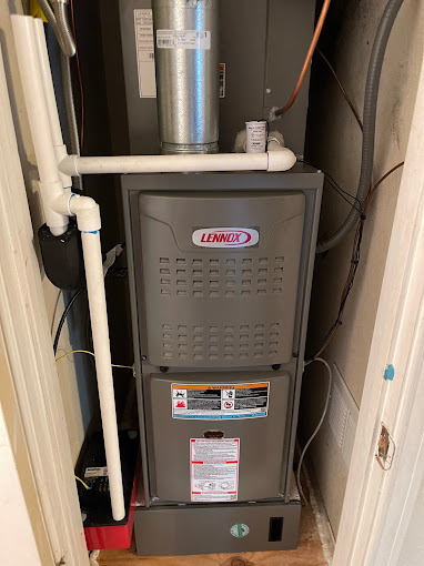 Gas furnace installation by Boost Air And Plumbing