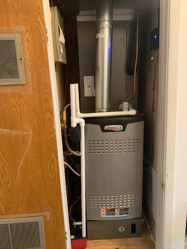 Completed furnace installation by Boost Air And Plumbing